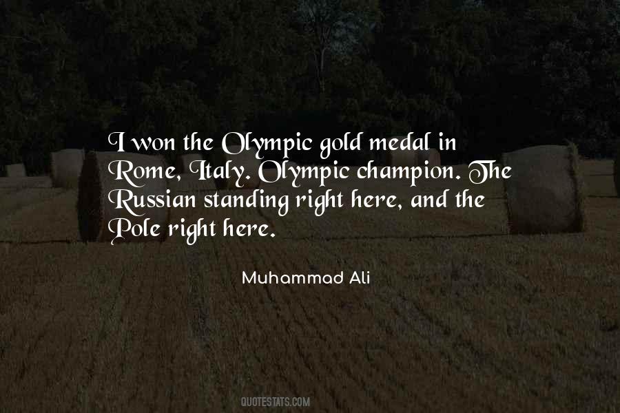 Quotes About Olympic Gold #735610