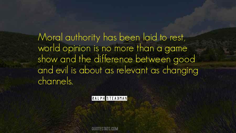 Moral Authority Quotes #1165595