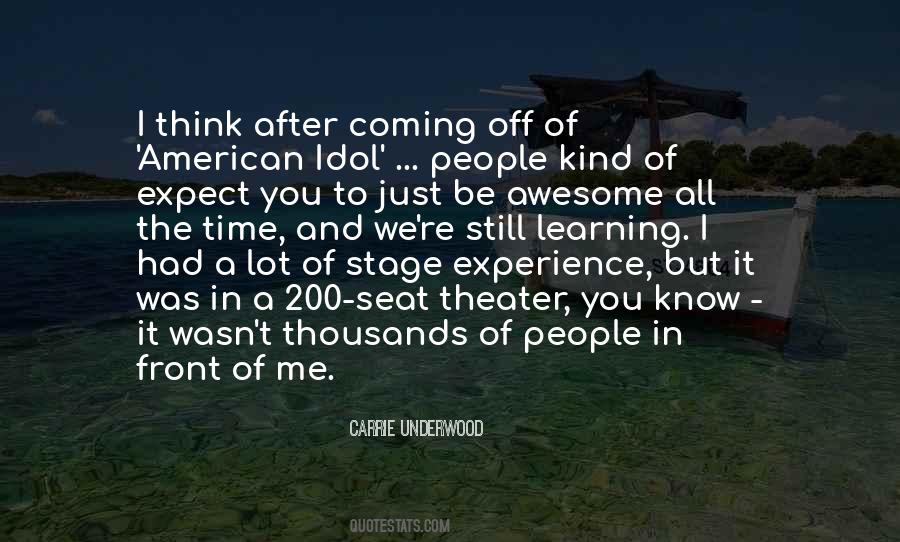 Coming Theater Quotes #1796322