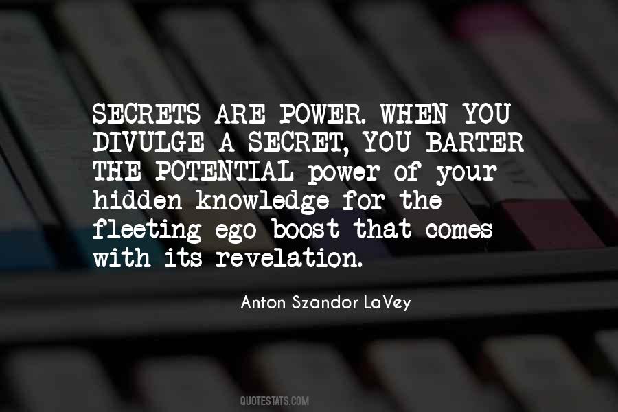 Hidden Knowledge Quotes #507312