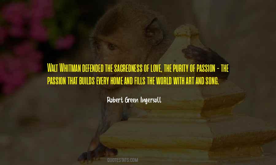 Purity And Love Quotes #1243677