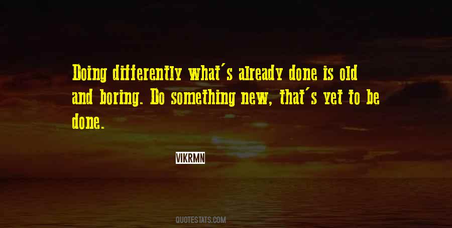 Do Differently Quotes #351428