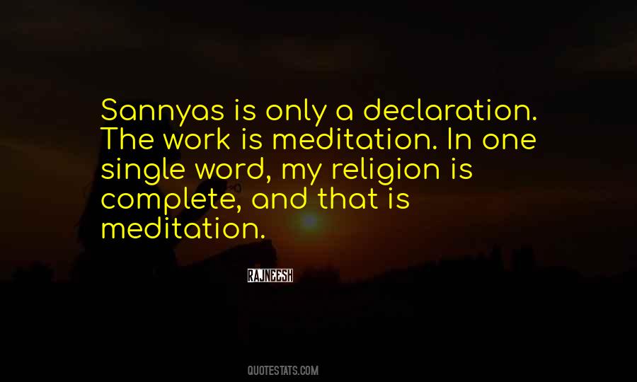 Meditation In Quotes #428606