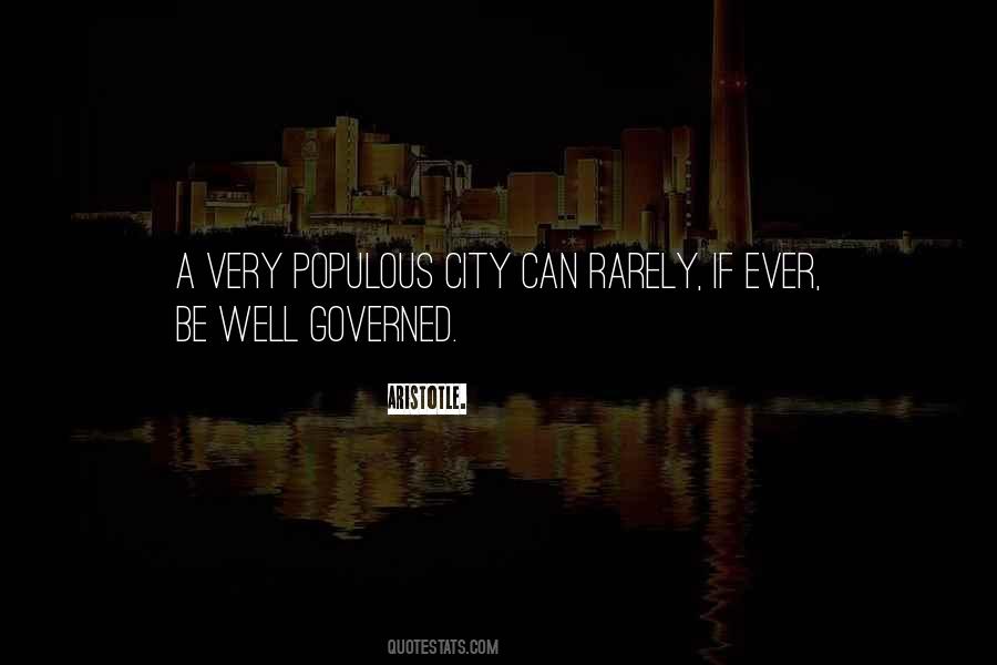 Populous Cities Quotes #1626254