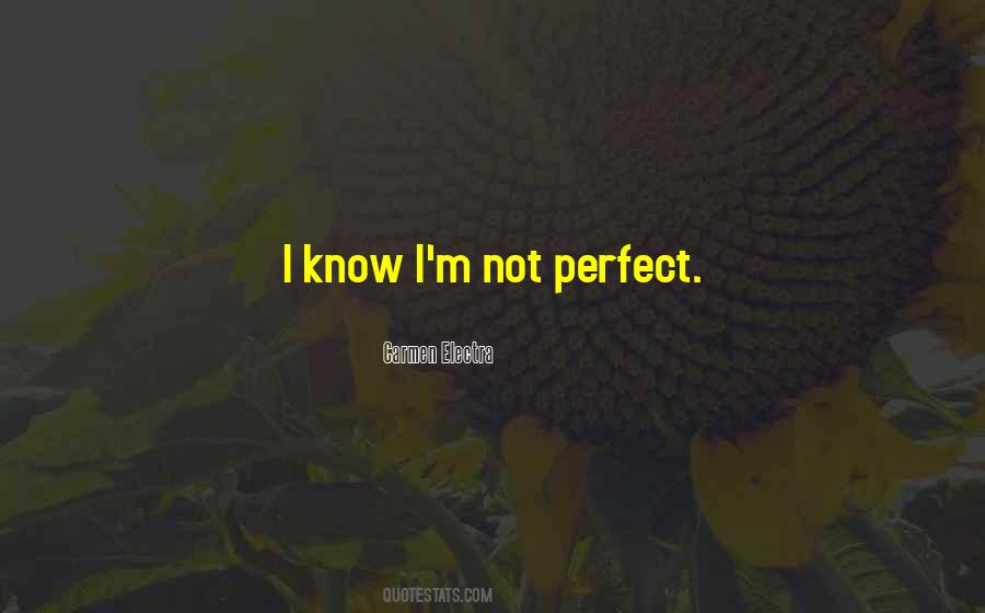 Quotes For I'm Not Perfect #1240079