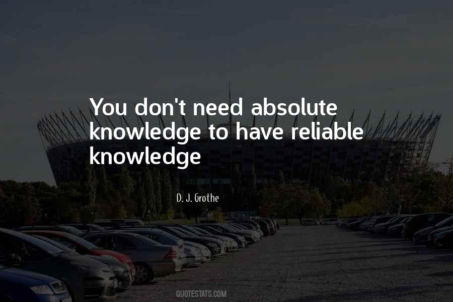 Absolute Knowledge Quotes #1132062