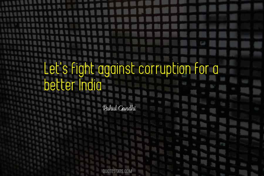 Fight Against Corruption Quotes #330802