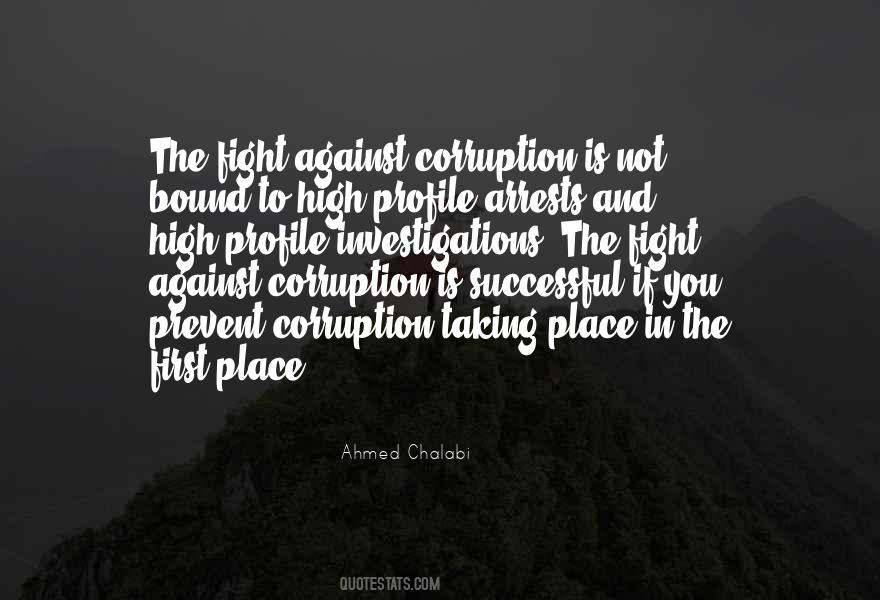 Fight Against Corruption Quotes #348747