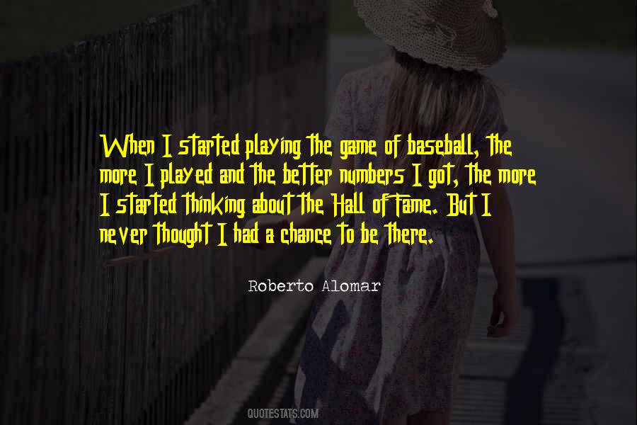 Playing Baseball Quotes #1088553