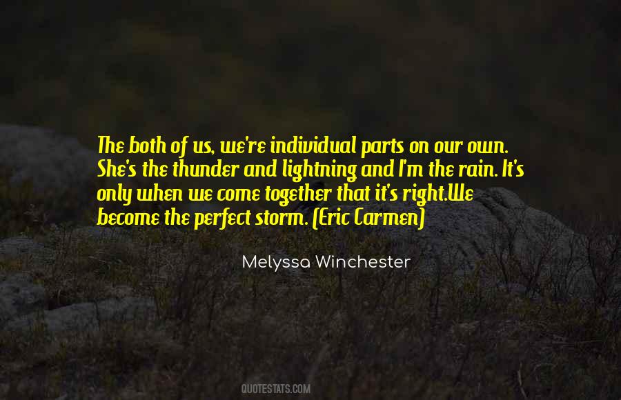 Quotes About Thunder And Love #1296649