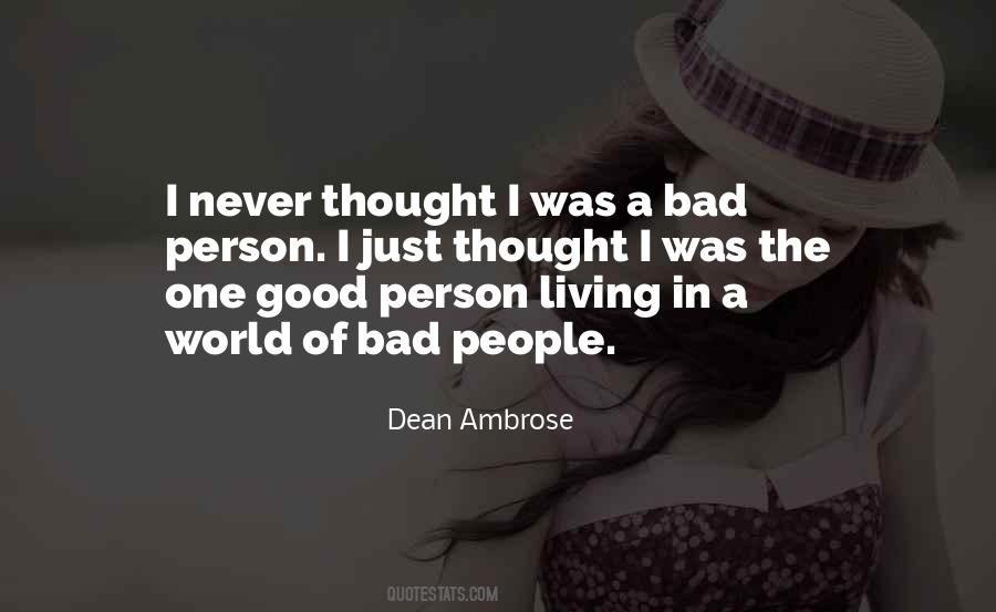 Bad Thought Quotes #211903