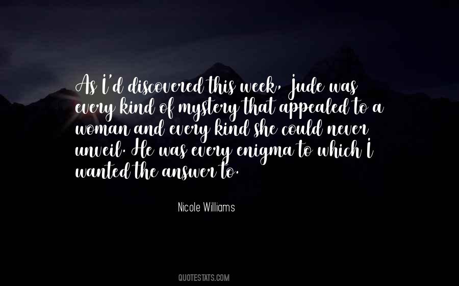 Woman Mystery Quotes #805162