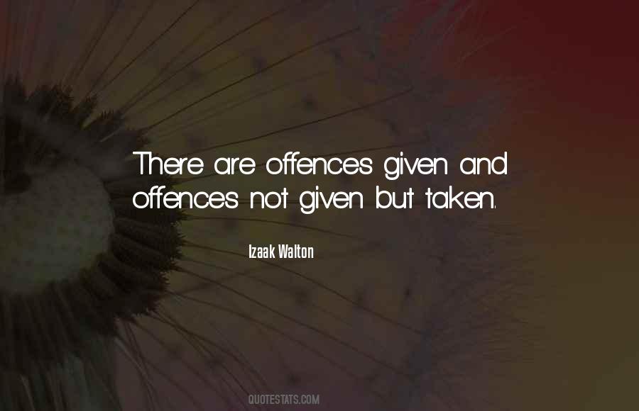 Quotes About Offences #1400238