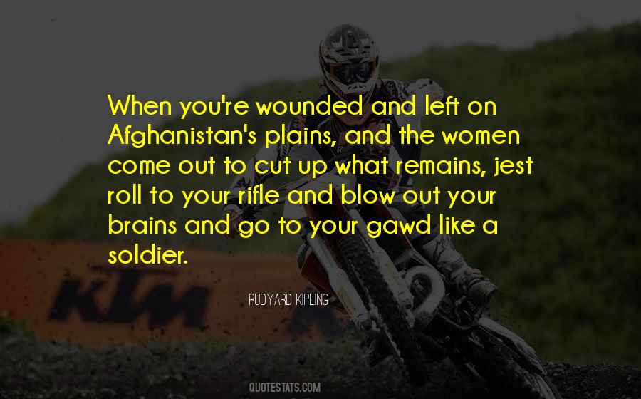Wounded Soldier Quotes #443627