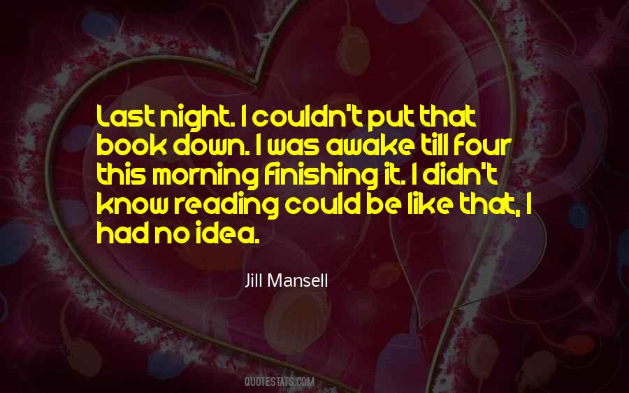 Reading Down Quotes #1356443