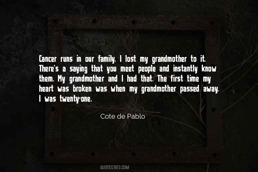 Quotes For Someone Who Passed Away From Cancer #88829