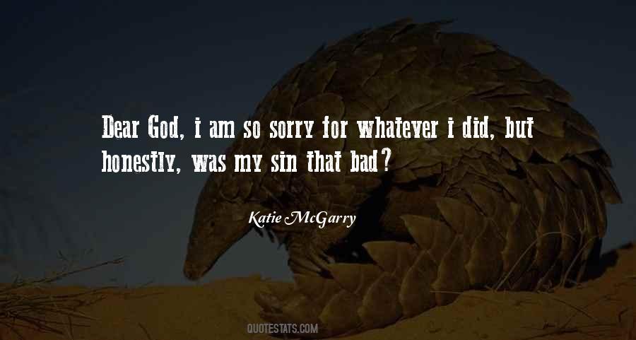 Quotes For Sorry God #986660