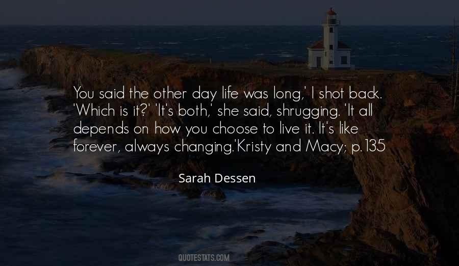 Sarah Dessen Someone Like You Quotes #310455