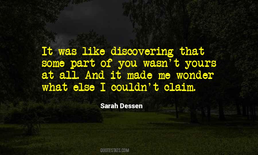 Sarah Dessen Someone Like You Quotes #482948