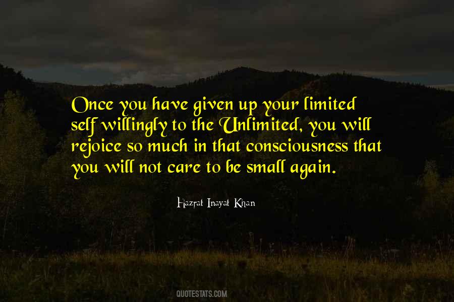 Limited Consciousness Quotes #310851