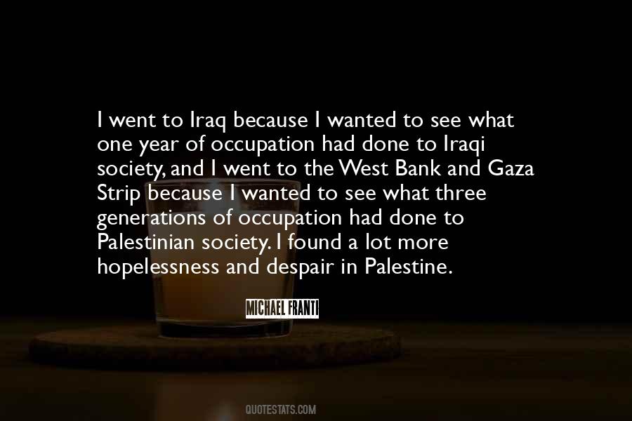 Quotes About Occupation In Palestine #740793