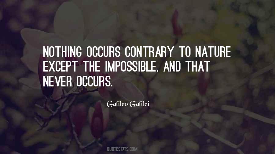 Contrary To Nature Quotes #1602202