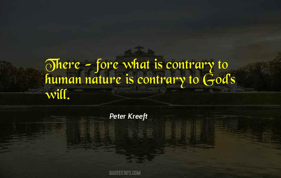 Contrary To Nature Quotes #582271