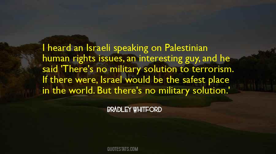 Israeli Palestinian Quotes #135173