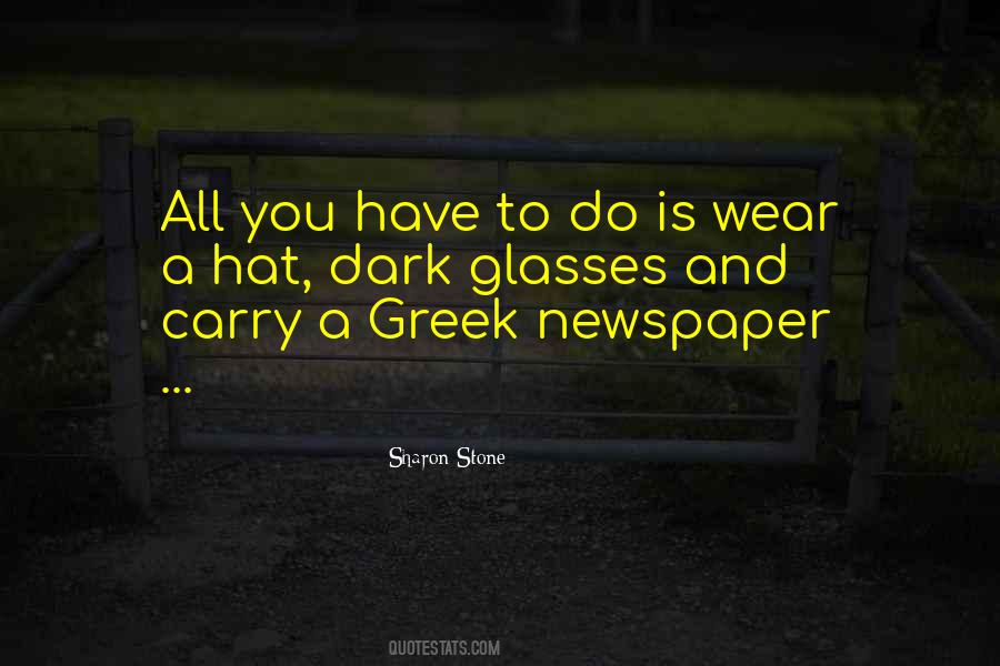 Dark Glasses Quotes #1357689