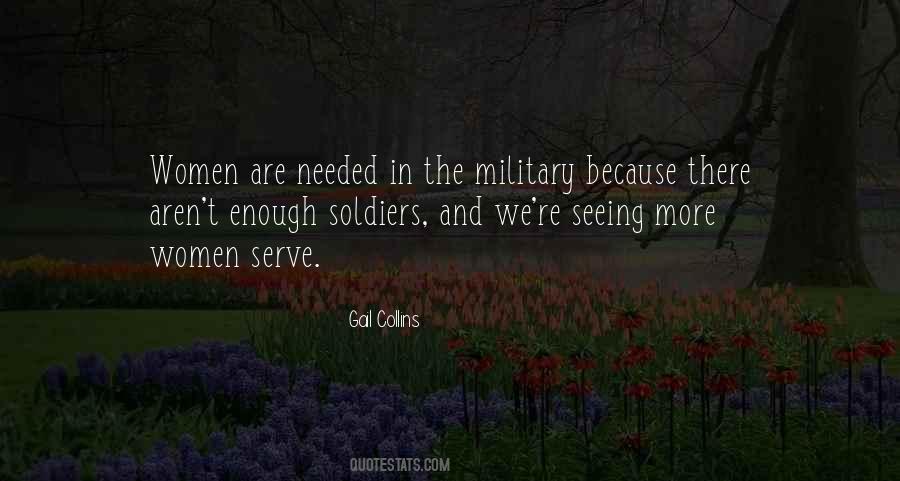 Women In Military Quotes #1637583