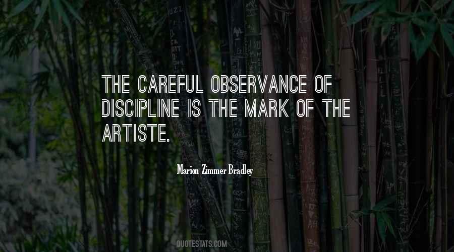 Quotes About Observance #1238414