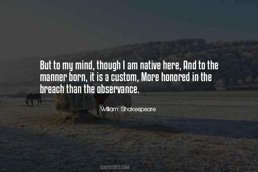 Quotes About Observance #1739812