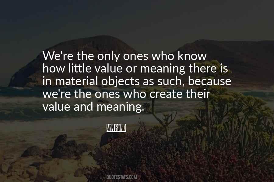 Quotes About Objects With Meaning #1124330
