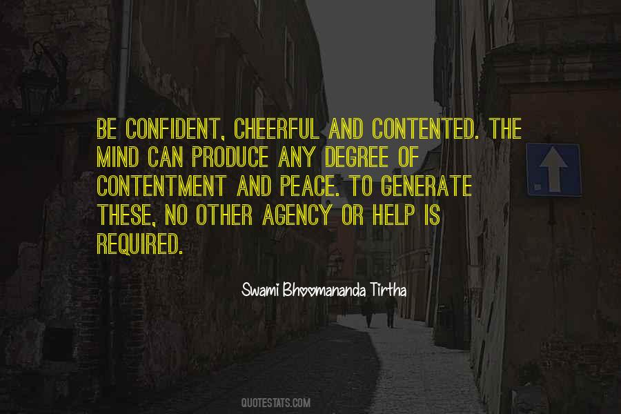 Contentment Peace Quotes #1054485