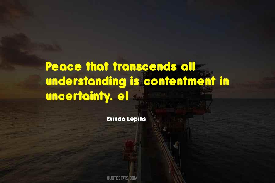 Contentment Peace Quotes #1646789