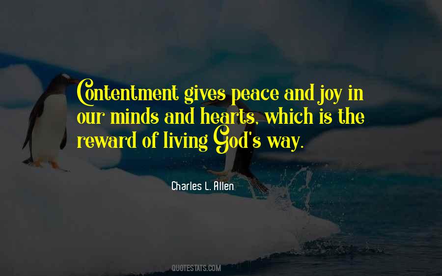 Contentment Peace Quotes #1697717