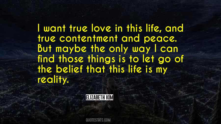 Contentment Peace Quotes #1788611