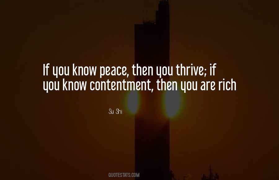 Contentment Peace Quotes #868858