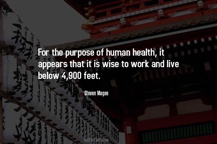 Human Health Quotes #1551961