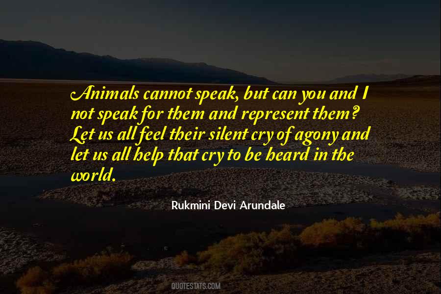 Quotes On Animals Cry For Help #346583