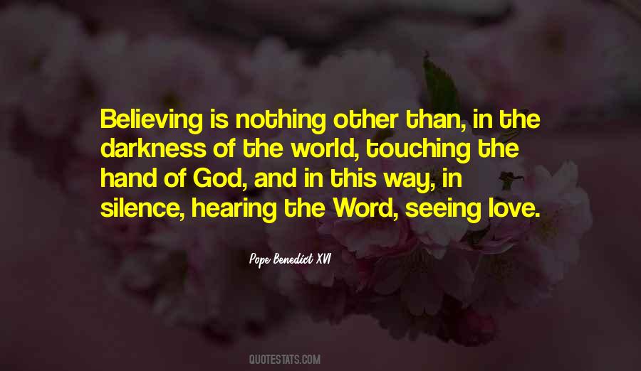 Quotes On Believing The Word Of God #461288