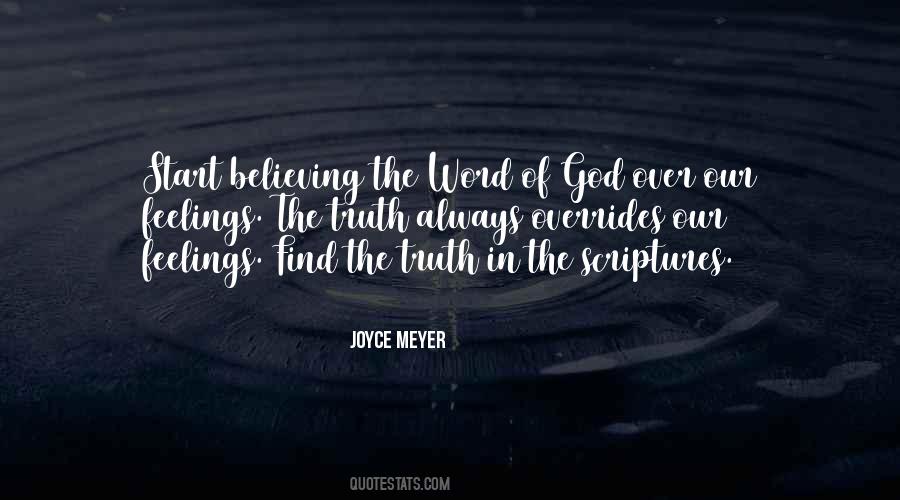 Quotes On Believing The Word Of God #886715