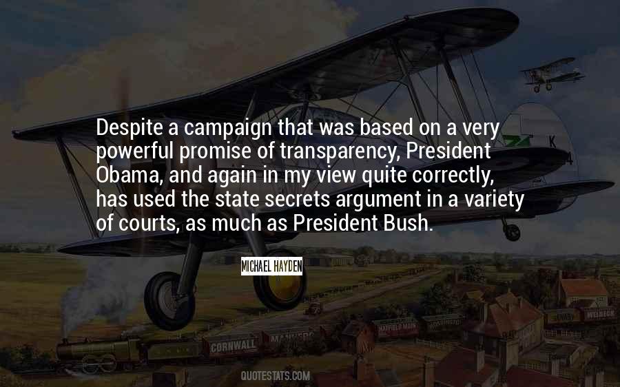 Quotes About Obama Bush #349457