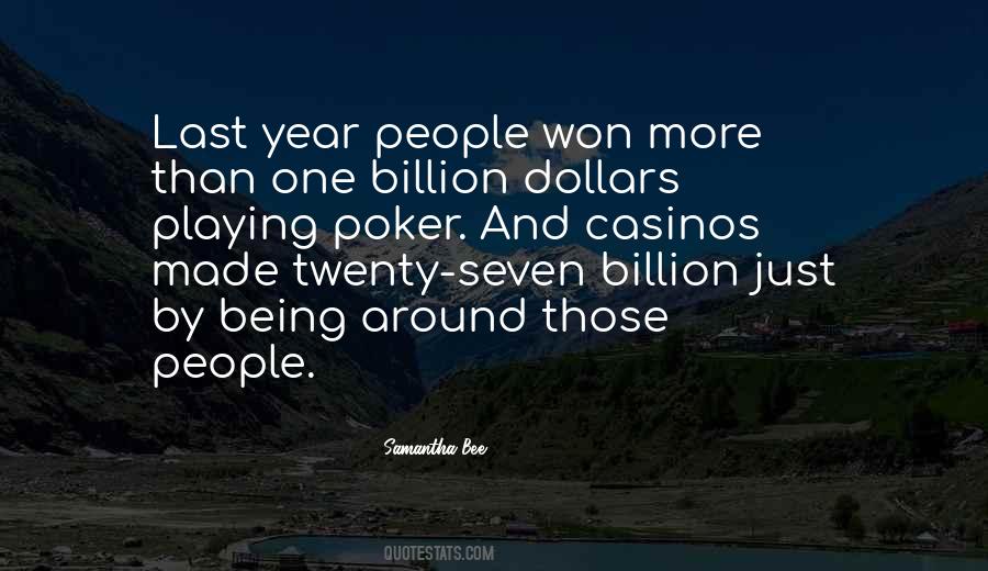 Quotes On Billion Dollars #945527