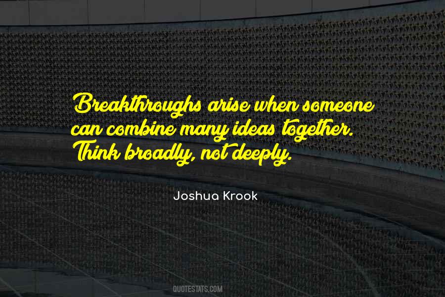 Quotes On Breakthrough Ideas #744460