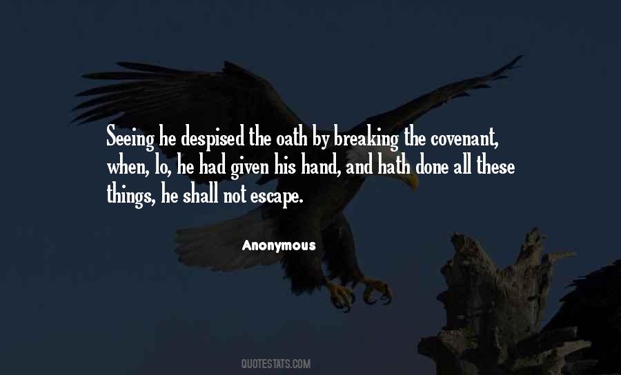 Quotes About Oath #1091396