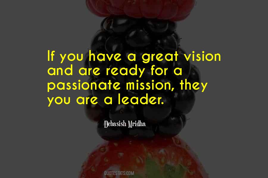 Mission Vision Quotes #1204917