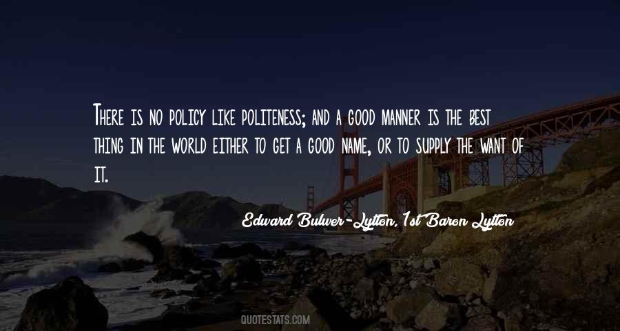 Edward Bulwer Quotes #163455