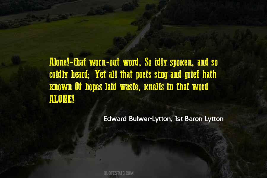 Edward Bulwer Quotes #282342