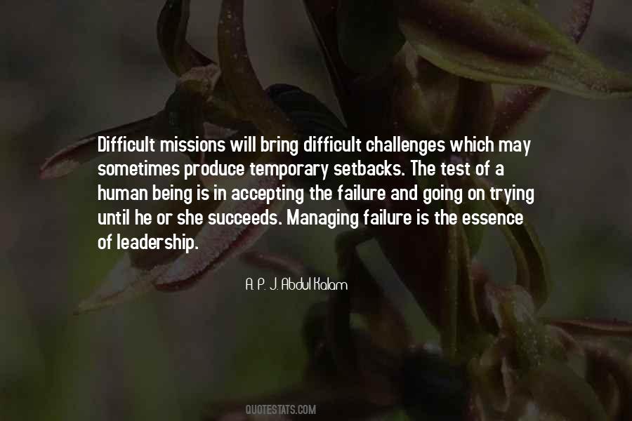 Quotes On Challenges Of Leadership #575583